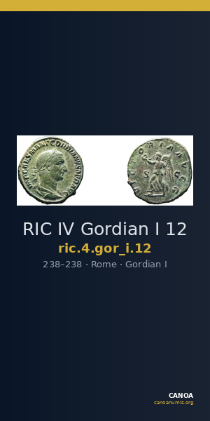RIC IV Gordian I 12 — CANOA