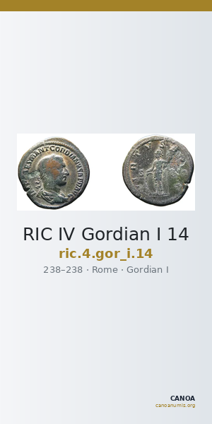 RIC IV Gordian I 14 — CANOA