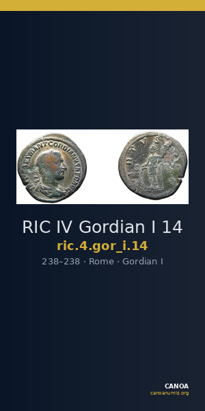 RIC IV Gordian I 14 — CANOA