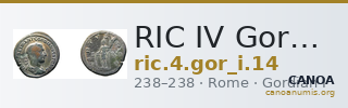 RIC IV Gordian I 14 — CANOA