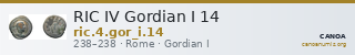 RIC IV Gordian I 14 — CANOA