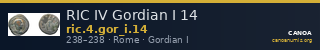 RIC IV Gordian I 14 — CANOA