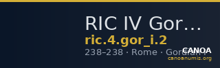 RIC IV Gordian I 2 — CANOA