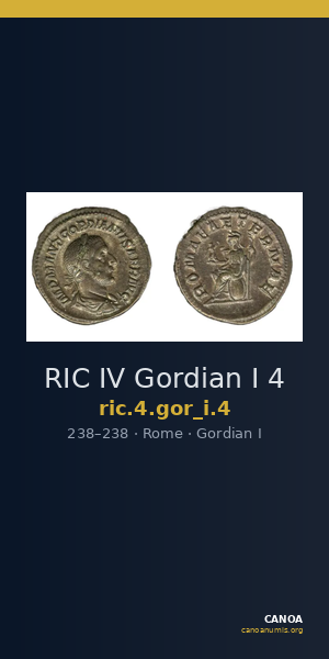 RIC IV Gordian I 4 — CANOA