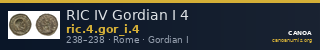 RIC IV Gordian I 4 — CANOA