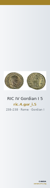 RIC IV Gordian I 5 — CANOA