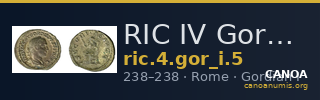 RIC IV Gordian I 5 — CANOA
