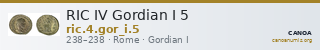RIC IV Gordian I 5 — CANOA