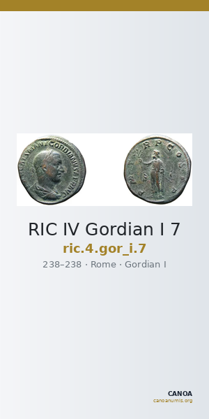 RIC IV Gordian I 7 — CANOA
