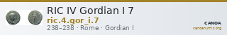 RIC IV Gordian I 7 — CANOA