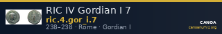 RIC IV Gordian I 7 — CANOA