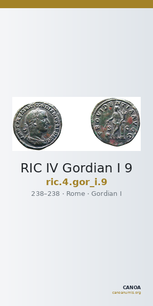 RIC IV Gordian I 9 — CANOA