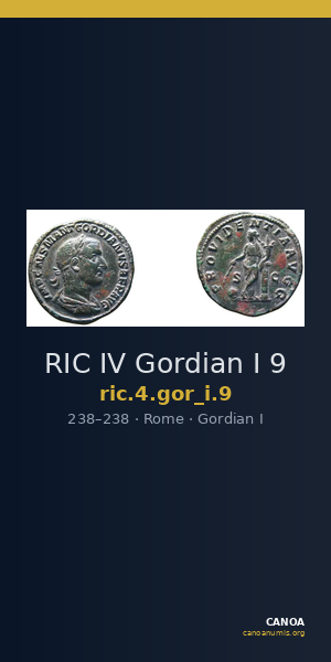 RIC IV Gordian I 9 — CANOA