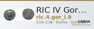 RIC IV Gordian I 9 — CANOA