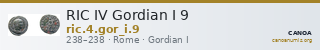RIC IV Gordian I 9 — CANOA