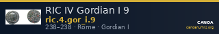 RIC IV Gordian I 9 — CANOA