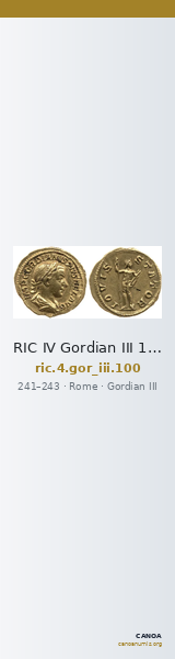RIC IV Gordian III 100 — CANOA