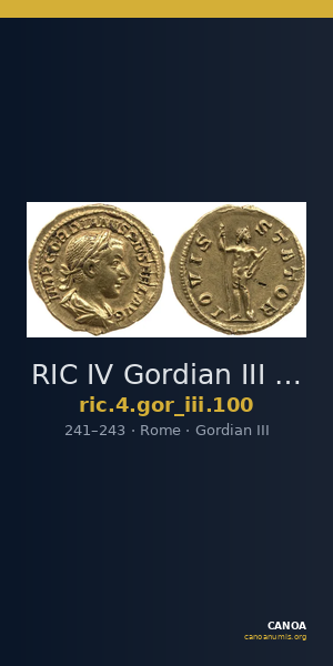 RIC IV Gordian III 100 — CANOA