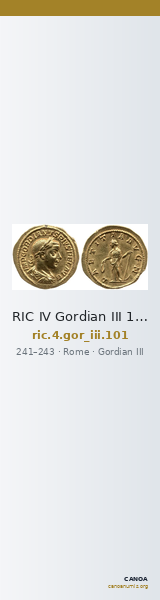 RIC IV Gordian III 101 — CANOA