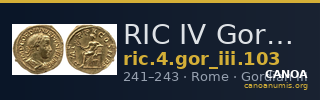 RIC IV Gordian III 103 — CANOA