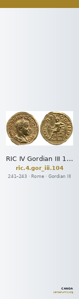 RIC IV Gordian III 104 — CANOA