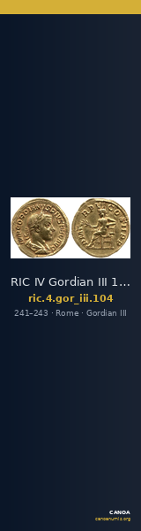 RIC IV Gordian III 104 — CANOA