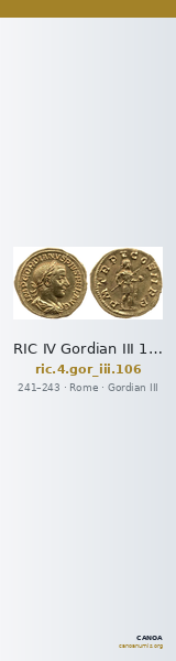 RIC IV Gordian III 106 — CANOA