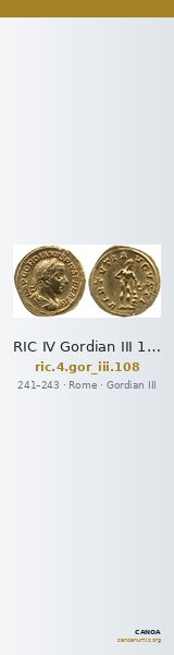 RIC IV Gordian III 108 — CANOA