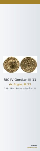 RIC IV Gordian III 11 — CANOA