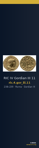 RIC IV Gordian III 11 — CANOA