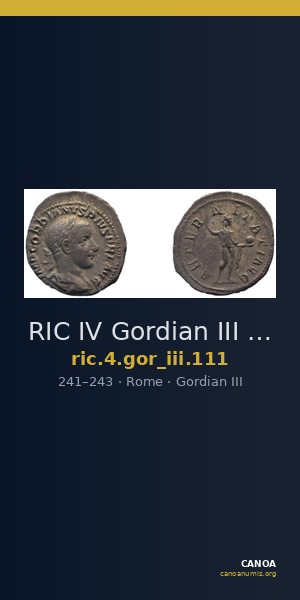 RIC IV Gordian III 111 — CANOA