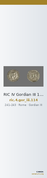 RIC IV Gordian III 114 — CANOA