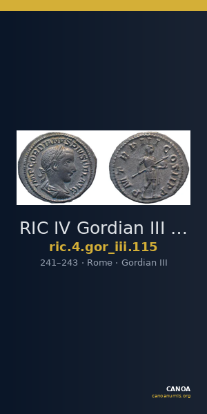 RIC IV Gordian III 115 — CANOA