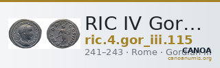RIC IV Gordian III 115 — CANOA