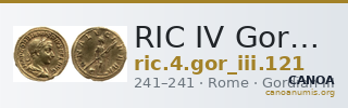 RIC IV Gordian III 121 — CANOA