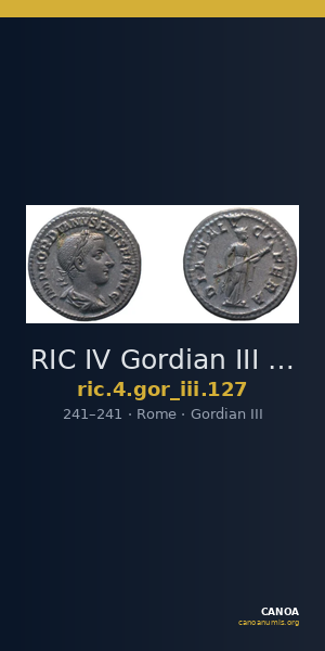 RIC IV Gordian III 127 — CANOA