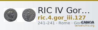 RIC IV Gordian III 127 — CANOA