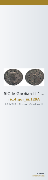 RIC IV Gordian III 129A — CANOA