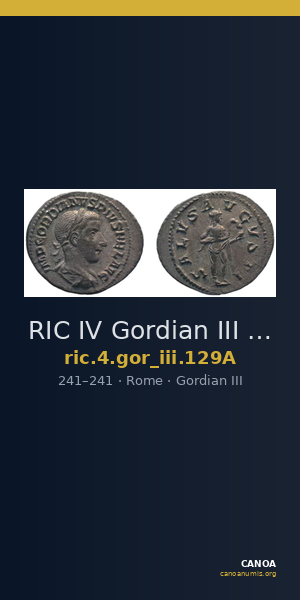RIC IV Gordian III 129A — CANOA