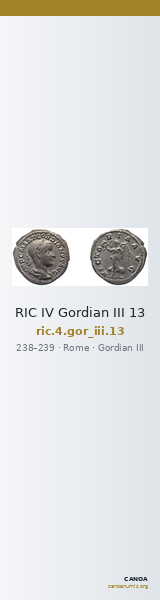 RIC IV Gordian III 13 — CANOA