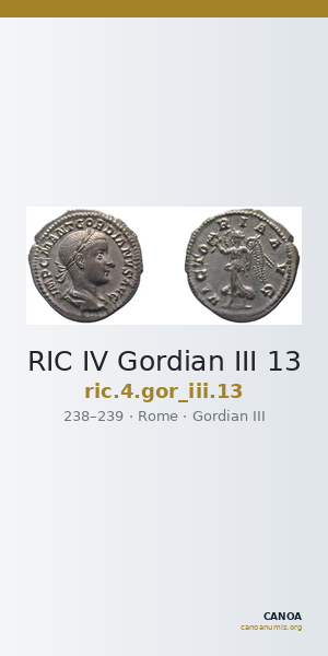 RIC IV Gordian III 13 — CANOA
