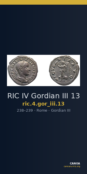 RIC IV Gordian III 13 — CANOA