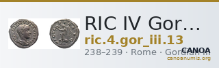 RIC IV Gordian III 13 — CANOA