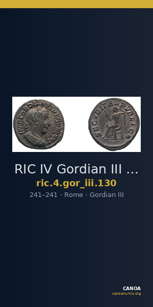 RIC IV Gordian III 130 — CANOA