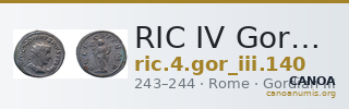 RIC IV Gordian III 140 — CANOA