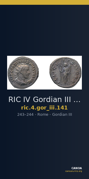 RIC IV Gordian III 141 — CANOA