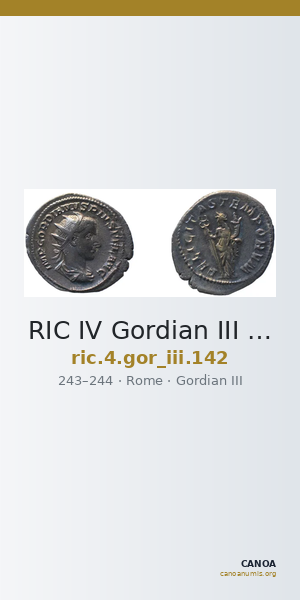 RIC IV Gordian III 142 — CANOA