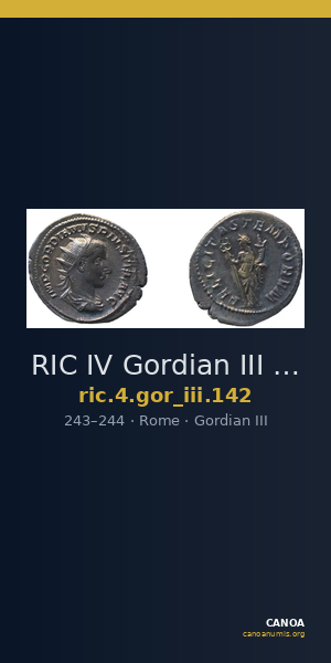 RIC IV Gordian III 142 — CANOA