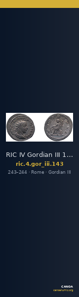 RIC IV Gordian III 143 — CANOA