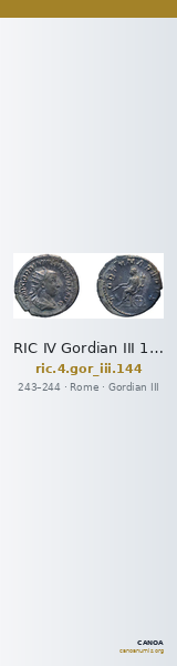 RIC IV Gordian III 144 — CANOA